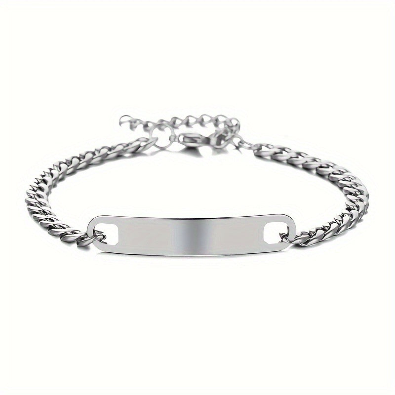 Pulsera Plateada Hombre