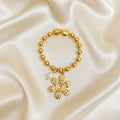 Pulsera Flor Martillada
