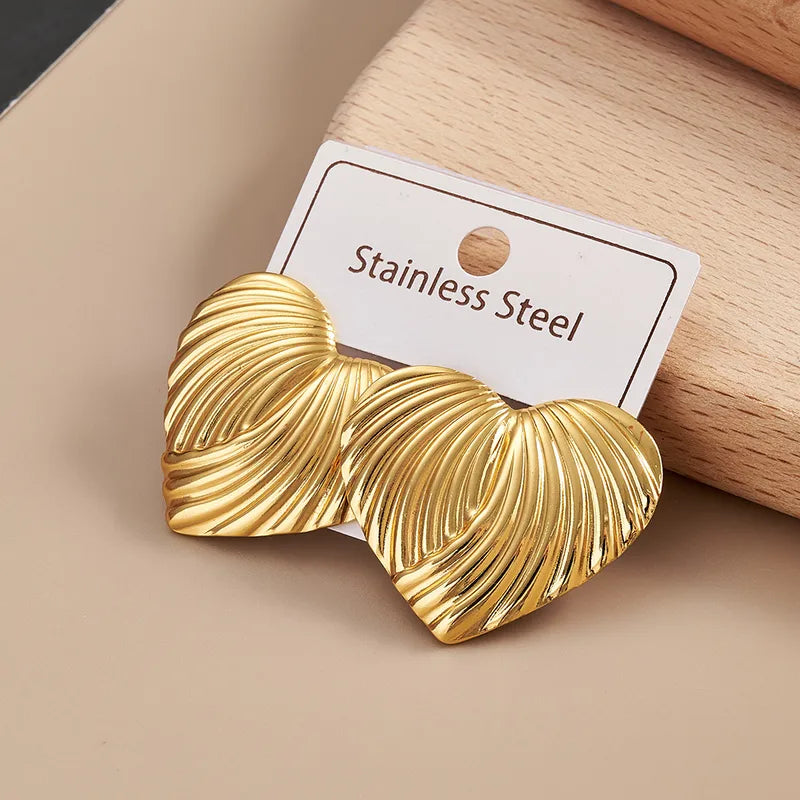 Pendientes Corazón Ondas