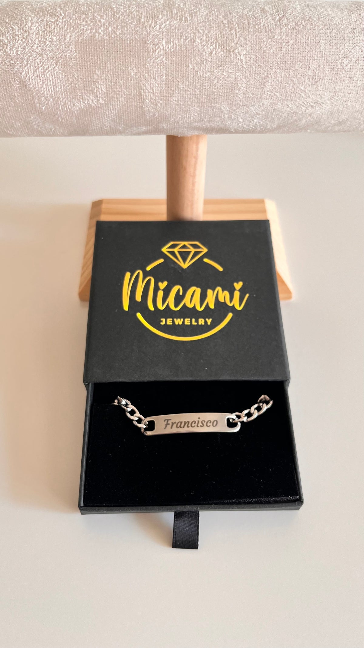 Pulsera Plateada Hombre