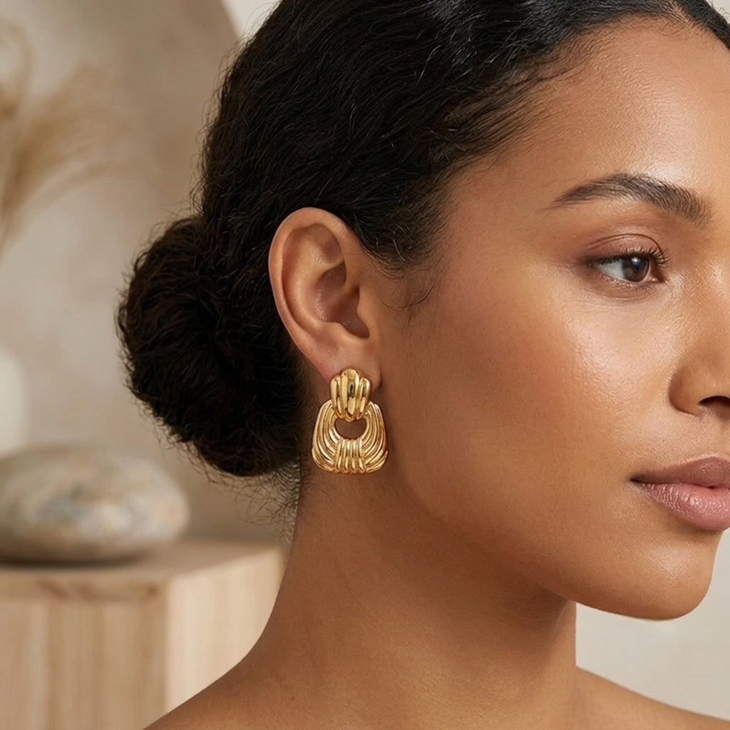 Pendientes Nudo Dorado