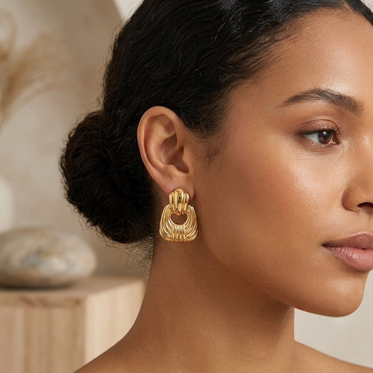 Pendientes Nudo Dorado