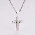 Personalizable Collar Padre Nuestro Plateado