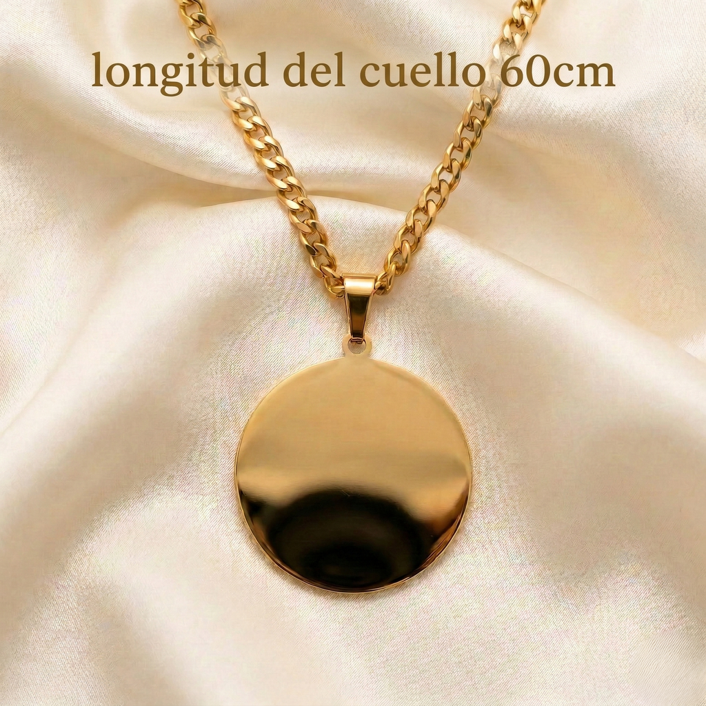 Personalizable - Collar Medalla Circular