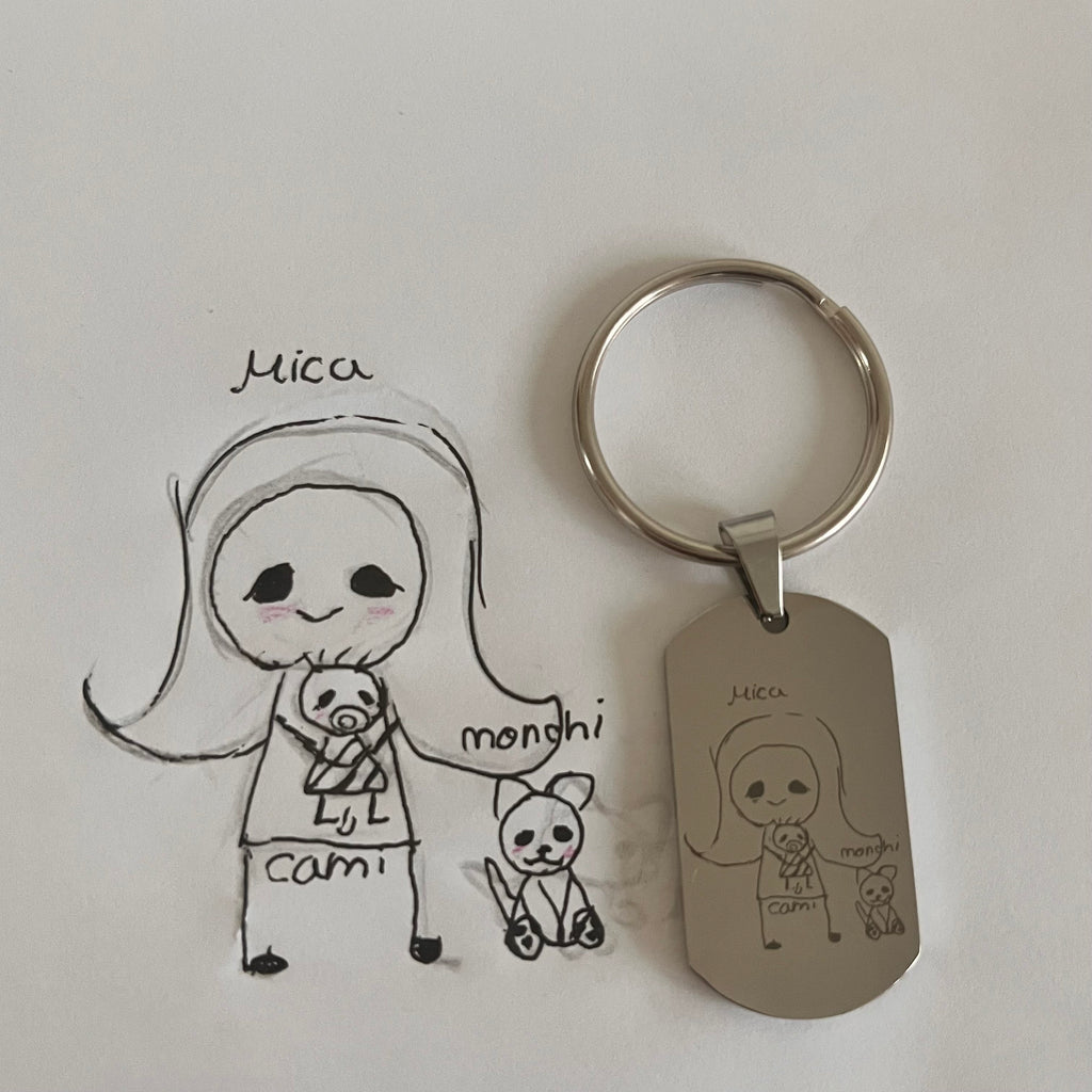 Personalizable Llavero Placa "Minimal"