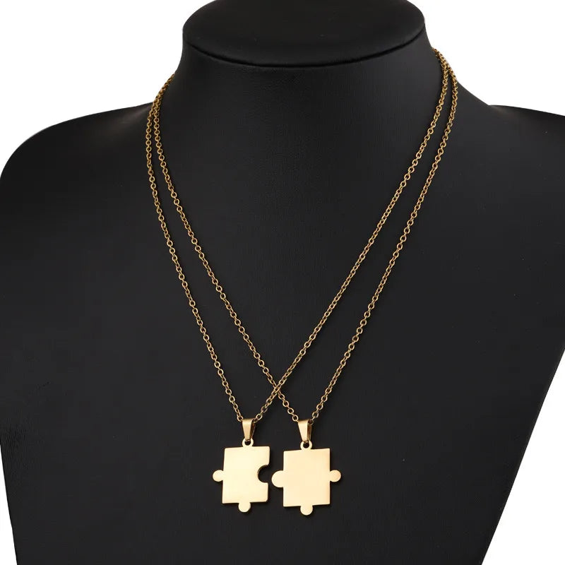 Personalizable Dúo de Collares "Conexión Eterna" unisex