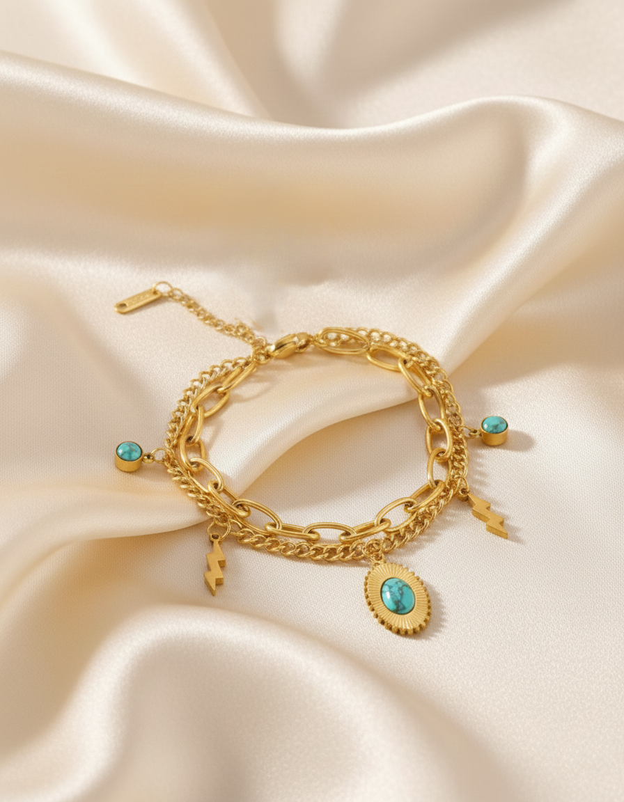 Pulsera Rayo Turquesa