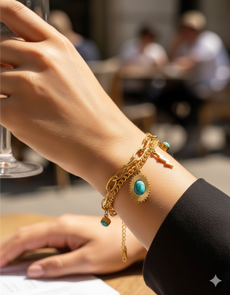 Pulsera Rayo Turquesa