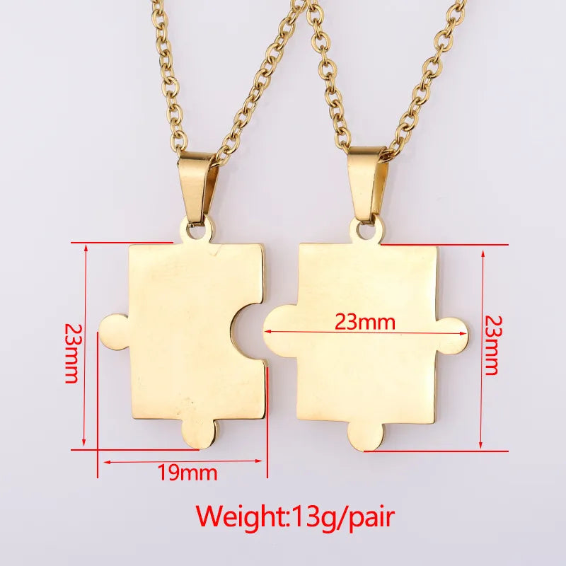 Personalizable Dúo de Collares "Conexión Eterna" unisex